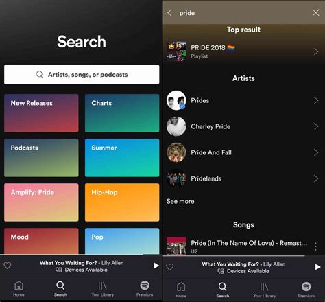 spotify search.